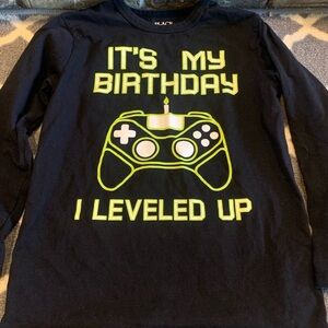 Boys gamer birthday shirt size 8